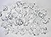 Aketek Translucent Clear Acrylic Ice Rocks for Vase Fillers or Table Scatters