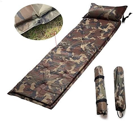 Automatic Inflatable Cushion Moisture-proof Mattress Outdoor Camping Thickened Mat Large Tent Military Sleeping Pad Adventure Accesory for Outdoor Activity, Camping, Traveling, Hiking etc.