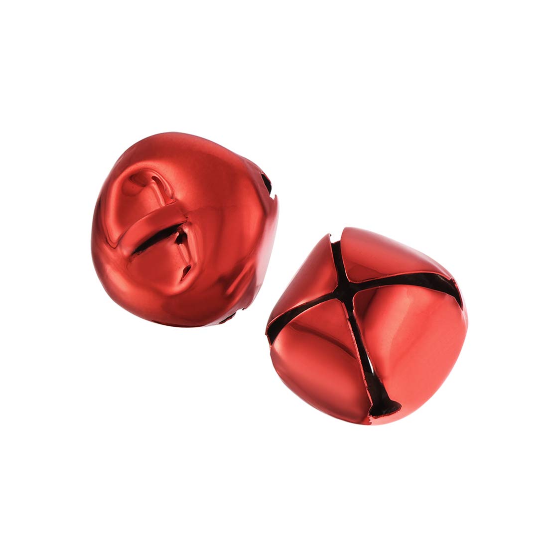 sourcing map DIY Small Bells, 20mm/0.79-Inch 40pcs, Craft Bells Bulk DIY Bells for Christmas Festival Decoration Party Home, Bright Red