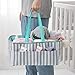 Stella Mia Diaper Caddy with Changing Pad - Extra-Large Portable Nursery Diaper Stacker - Changing Table Organizer for Baby Essentials - Perfect Baby Shower Gift, Baby Registry Must Have