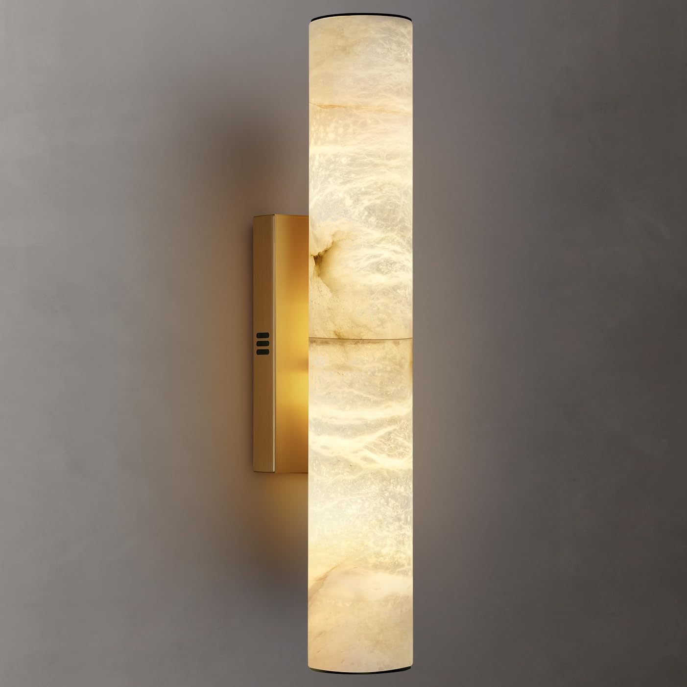 Photo 1 of *Minor Damaged*
Alabaster Wall Sconces Gold, Spanish Natural Marble Wall Sconce, 20" Brass Wall Sconce for Bathroom, Indoor Stone Wall Sconces Dimmable, Alabaster Wall Light for Living Room, Bedroom, Hallway, Stairs