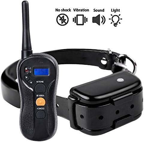 Dog Shock Collar Waterproof Remote Dog Training Collar 660YD Rechargeable with Beep, Vibration and Shock 3 Modes