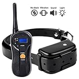 Dog Shock Collar Waterproof Remote Dog Training Collar 660YD Rechargeable with Beep, Vibration and Shock 3 Modes