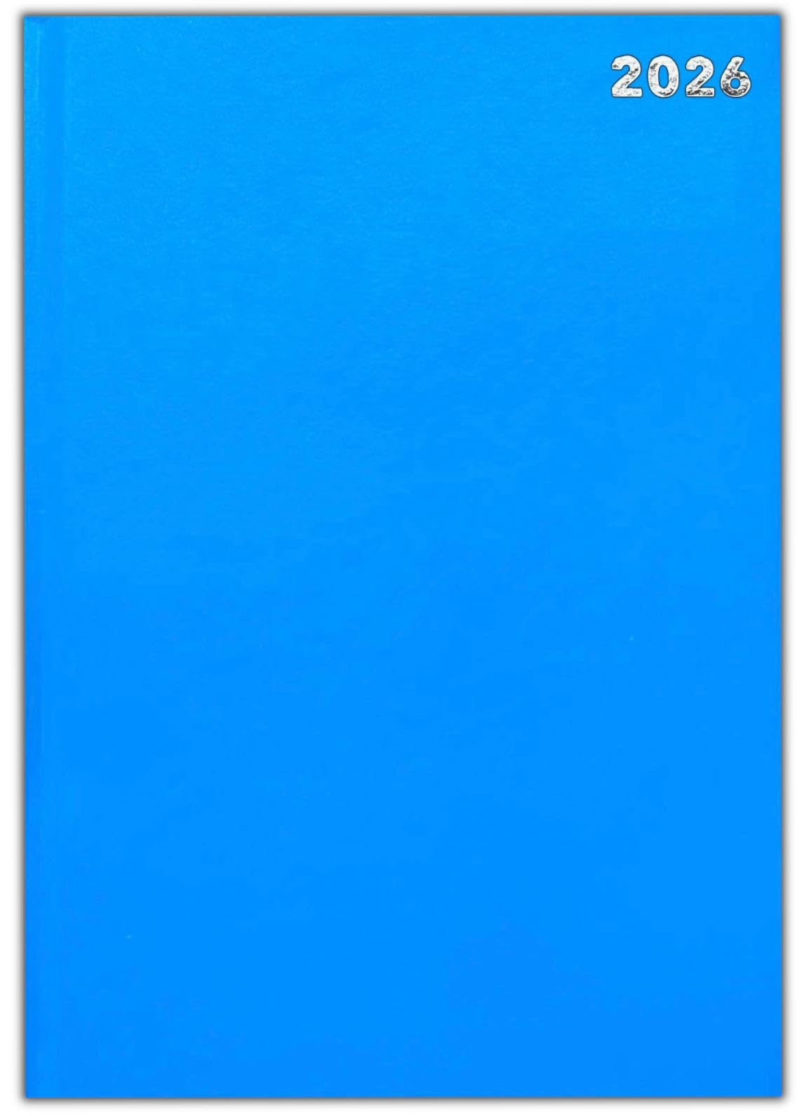 PaulStore 2026 A4 / A5 / A6 Diary Day to Page or Week to View Desk Diary Hard Back Casebound Back Cover (Light Blue, A4 Dap)