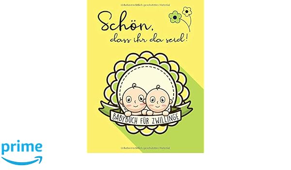 Schon Dass Ihr Da Seid Babybuch Fur Zwillinge Leeres Zwillings