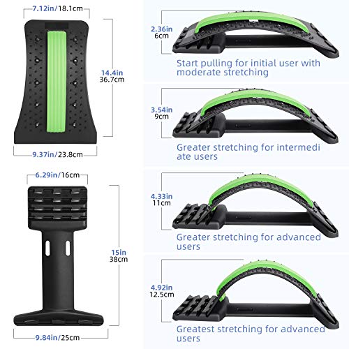 SODOLIFE-Rueckenstrecker-Muskelverspannungen-Fitness-Back-Stretcher-4-Stufen-Einstellbar-Rueckendehner-Rueckenmassage-Unterstuetzung-Geraet-zur-Haltungskorrektur-und-Rueckenschmerzlinderung