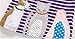 Girls Winter Dresses Cartoon Cat Dog Bird Applique Purple Striped Tunic Blouse,4T/110cm,6#purplecat