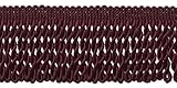 10 Yard Value Pack of Burgundy 2.5 Inch Bullion Fringe Trim, Style# EF25 Color: RUBY - E10 (30 Ft / 9 Meters)