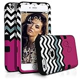 iPhone 6S Plus Case, MagicMobile Hybrid Rugged Rubber Hard Protective Case for Apple iPhone 6S Plus (Chevron Pattern Infinity Pink Love Lovely Design) High Impact Armor Case for iPhone 6S Plus (2015)