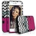 iPhone 6S Plus Case, MagicMobile Hybrid Rugged Rubber Hard Protective Case for Apple iPhone 6S Plus (Chevron Pattern Infinity Pink Love Lovely Design) High Impact Armor Case for iPhone 6S Plus (2015)