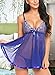 Avidlove Women Nightwear Lace Babydoll Strap Chemise Halter Lingerie Sexy Nighty Blue L