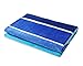 Exclusivo Mezcla 100% Cotton Beach Towel, Pool Towel Gradient Blue Striped (30