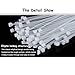 Zip Ties Heavy Duty Cable Ties 4+6+8+10+12 Inch Black & White 500pcs (Combo Pack) Self-Locking Nylon Plastic Ties