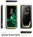 Galaxy S9 Case, Poetic Guardian [Scratch Resistant Back] [360 Degree Protection] Full-Body Rugged Clear Hybrid Bumper Case with Built-in-Screen Protector for Samsung Galaxy S9 Green