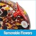 Nature's Way Bird Products GHF5 Hand Blown Garden Top Fill Hummingbird Feeder, 16 oz Capacity, Molten