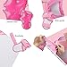 eNilecor Kids Knee Pads, Child Protective Gear Set, Toddler Knee Elbow Pads Wrist Guards for Skateboarding Inline Cycling Roller, Rollerblade, Skates, Skateboards,Scooters (Pink, Medium)