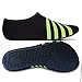 L-RUN Water Shoes Adult Beach Aqua Shoes Swimming Pool Footwear Black XXXL(M:12-13)=EU45-46