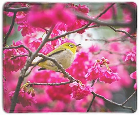 Mouse Pad, Spring Sakura Flower Poultry, Customized Rectangle Non-Slip Rubber Mousepad Gaming Mouse Pad,11.8-inch by 9.85-inch