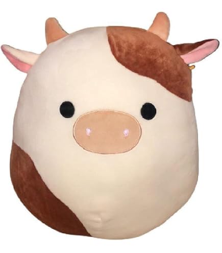 Cow Squishmallow Squishmallows Official Kellytoy 16 Inch Soft Plush (Calton Highland Cow All Cow Squishmallows