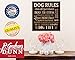 P. Graham Dunn Dog Rules Paw Prints 12 x 12 Wood Pallet Design Wall Art Sign Plaque