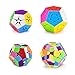 Ganowo Megaminx Cube 3x3 2x2 Pentagonal Dodecahedron Speed Cube Puzzle Toy Magic Puzzle for Kids Stickerless Pink 2 Packs