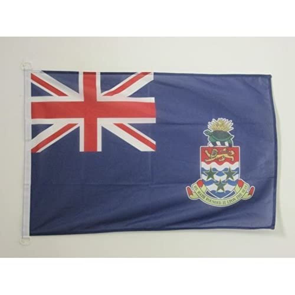 AZ FLAG - Cayman Islands Flag - 2x3 Ft - For Outdoor - Caymanian Banner Knitted Polyester with Two Plastic Rings - Fade Resistant - Vivid Colors - 2' x 3' Feet - 90x60 Cm