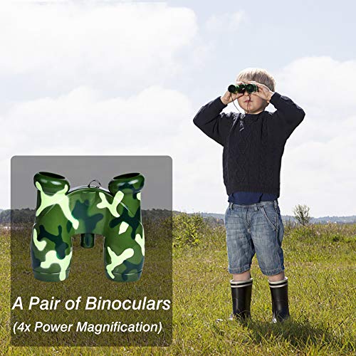 4 Containers+Butterfly+Magnifying+Binoculars+Telescope