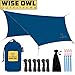 Wise Owl Outfitters Hammock Rain Fly – Waterproof Camping Tarp Cover with Tent Stakes & Carry Bag, Ultralight Shelter for Backpacking & Outdoor Shade