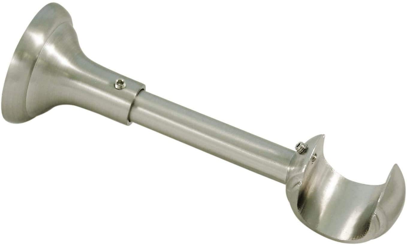 Gardinia Rustic open support for diameter 25 mm, stainless steel look, 12 cm, Metal