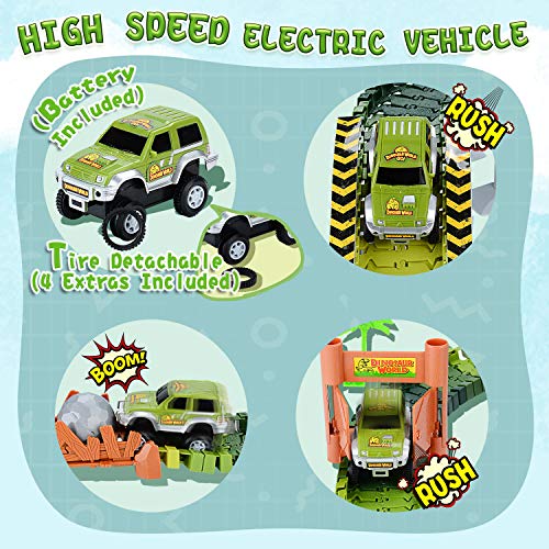 2 Veken+Dinosaurs+Double+Door+Flexible+Jurassic