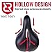 Rock Rider Extremely Comfortable Bicycle Seat by for Women and Man Comfort Healthy Gel Bike Saddle Padded Wide Seat Cover (Black)