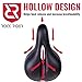 Rock Rider Extremely Comfortable Bicycle Seat Women Man Comfort Healthy Gel Bike Saddle Padded Wide Seat Cover (Black)thumb 2