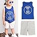 Vovotrade 1 Set Toddler Kid Baby Boys Letter Print Vest T-shirt+Short Pants Clothes Outfits (3T, Blue)