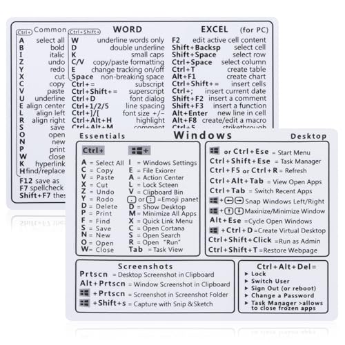 GEEHUA Laptop Shortcuts Stickers
