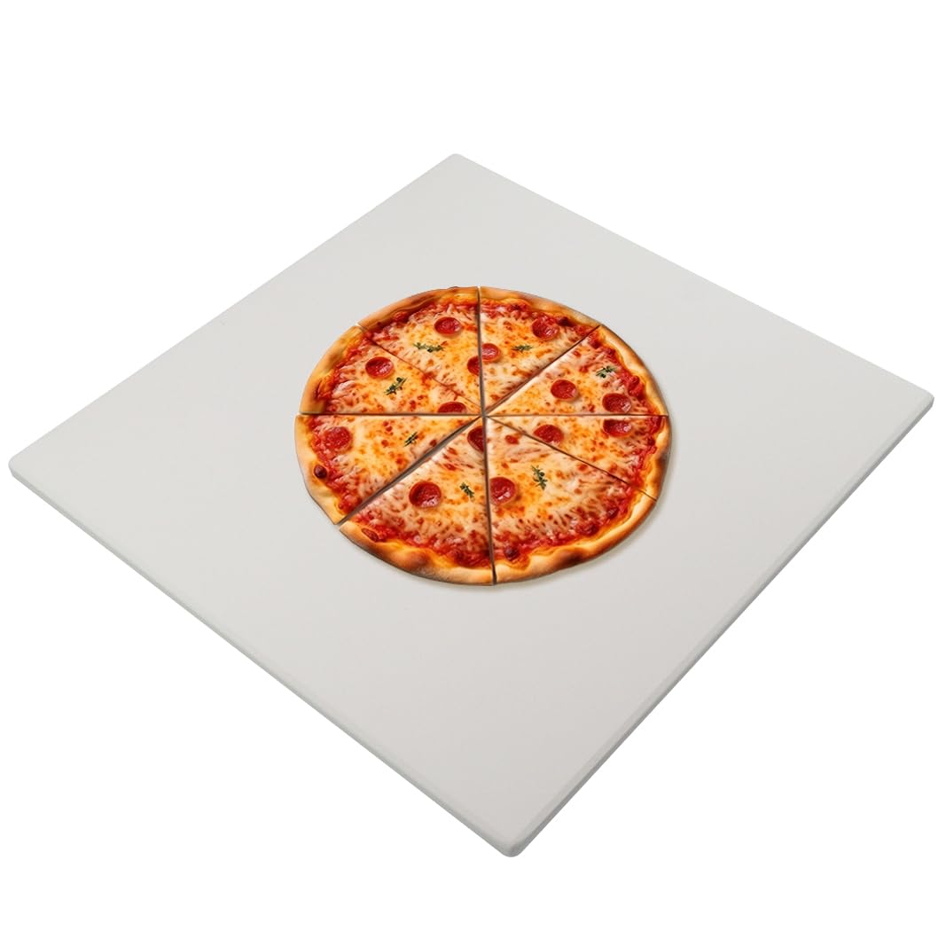 Photo 1 of 18'' Square Pizza Stone Baking Stone Cordierite Bread Stone for Oven Grill, Thermal Shock Resistant Ideal for Baking Different Sizes of Pizzas or Bread