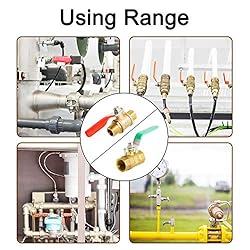 Aopin Ball Valve Brass G 1/4" Male x 10mm
