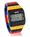 Fashion LED SHHORS Multicolor Rubber Band Sports Wrist Watch Unisex
