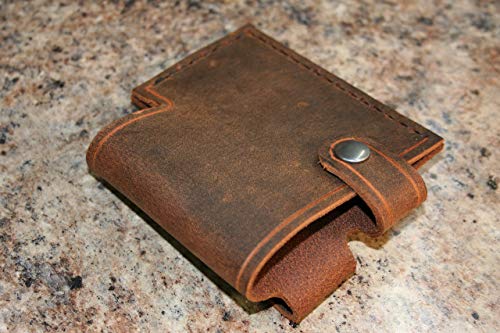 Wireless Transmitter Sheath - Line 6 Relay Holster - For G30, G60, and G90 Packs - Genuine Buffalo Leather - Hip Carry - Strap Carry - Handmade In The USA