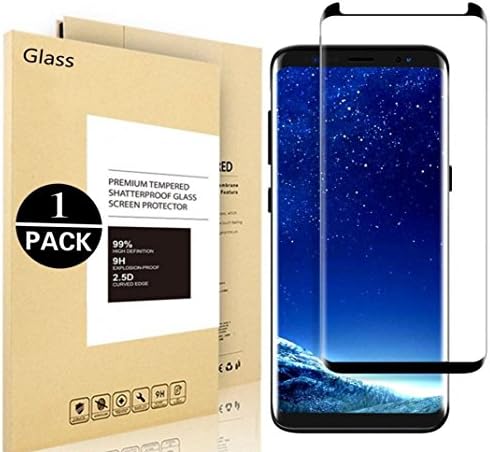 Galaxy S9 Screen Protector, CooHaiSee Tempered Glass Screen Protector [0.3mm, 3D] [9H Hardness] [Crystal Clear] [Bubble Free] for Samsung Galaxy S9.
