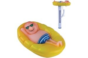 Milliard Floating Pool Thermometer, Floatin' Guy Large Size String Outdoor/Indoor Swimming Pools, Hot Tub, Spa, and Pond