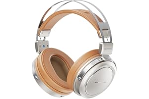 FiiO/JadeAudio JT1 Professional Studio Headphones for Recording Gaming Headset with Microphone, 50mm Diaphragms, Hi-Res Music