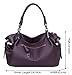 Heshe Womens Leather Handbags Ladies Purse Tote Bag Top Handle Bag Shoulder Bag Cross Body Bag (Violet)