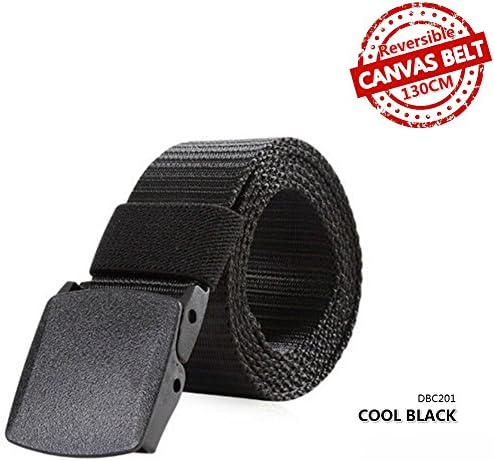 Nylon Canvas Belts for Men-Outdoor Military Tactical Style-1.38 inches Breathable Casual Plastic Buckle Web Belts