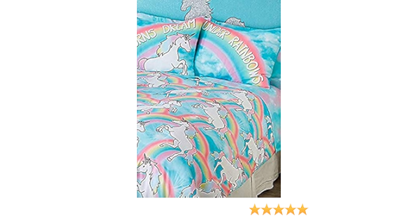 justice unicorn bedding