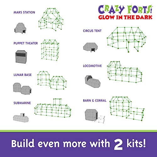 Everest Toys Crazy Forts, Glow in The Dark, 69 Pieces, Other Pricepulse
