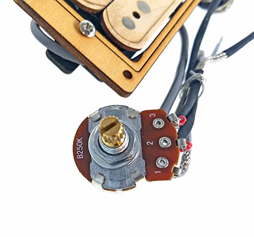 "DeltaBucker Deluxe" 3-string Maple Cigar Box Guitar Humbucker Pickup pre-wired with Volume & Tone - No Soldering Required