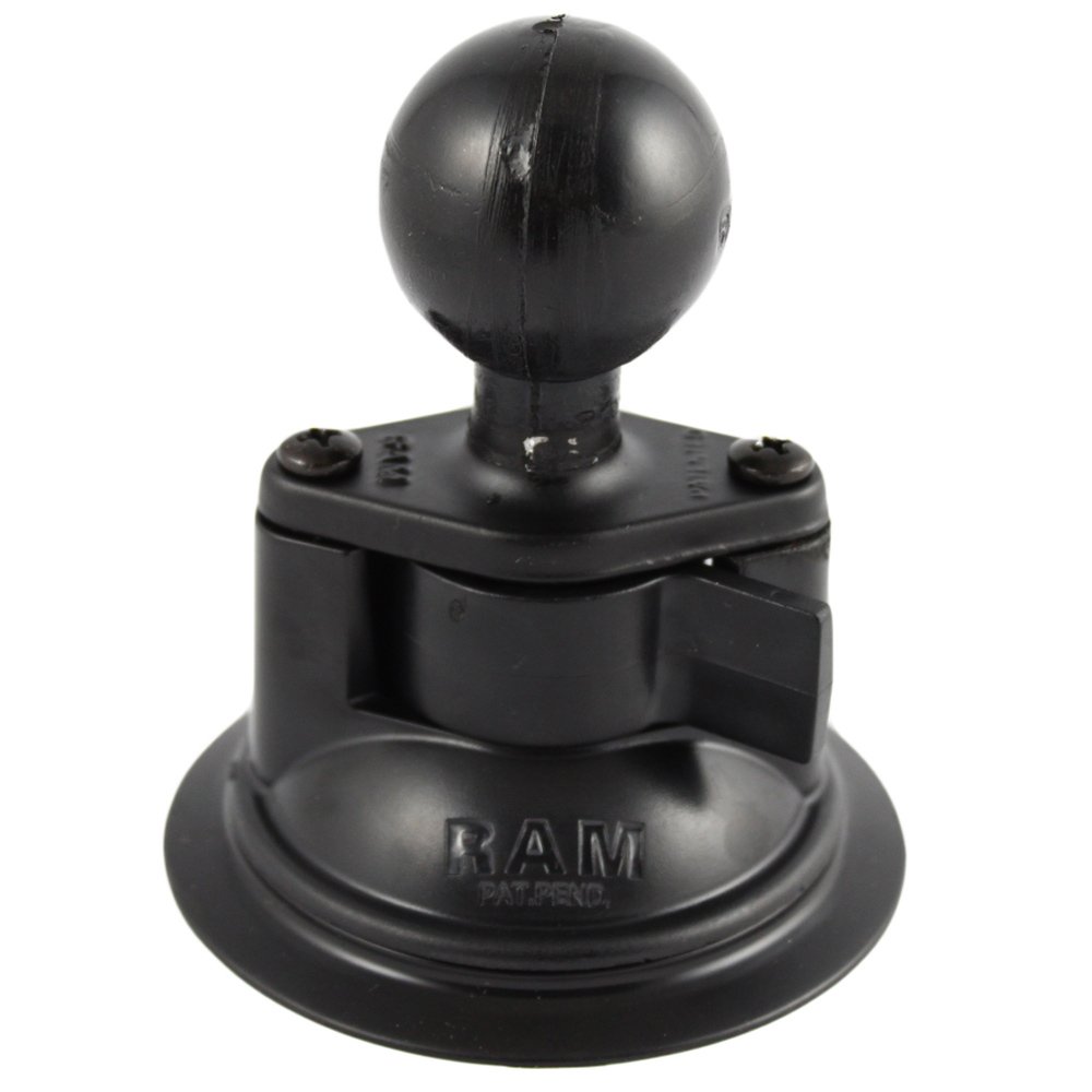 RAM Mounts UNPKD RAM SUCT BASE W/ 1 1/2Inch DIA. BALL, RAM-224U (1/2Inch DIA. BALL)