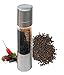 Kuprine Salt and Pepper Grinder Set Stainless Steel 2 in 1 Pepper Mill and Salt Grinder with Adjustable Ceramic Grinding Mechanism