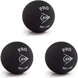 Dunlop Pro Double Yellow Squash Balls 3 Ball Tube Official Tournament Ball view 3