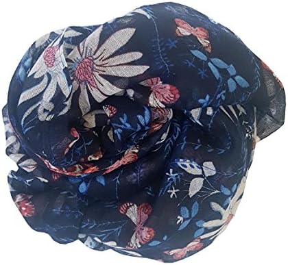 SoLine Flowers Pattern Scarves Shawl Blanket Warm Warp lightweight Large Scarf for Women (Daisy 03)